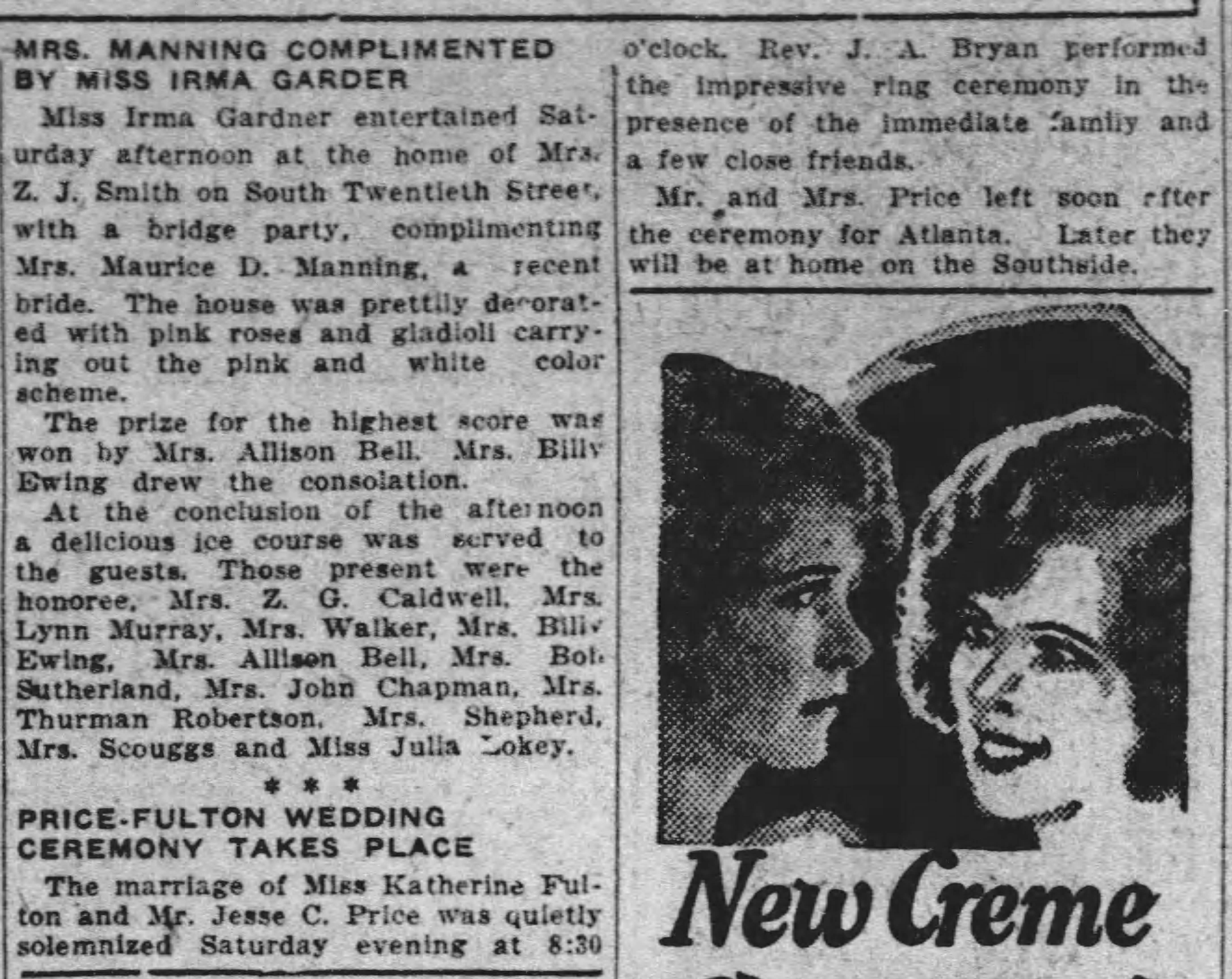 Price-Fulton Wedding Ceremony Takes Place